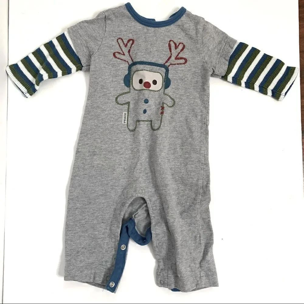 💕3 for 15💕 Old Navy Reindeer Romper Onesie 3-6 M